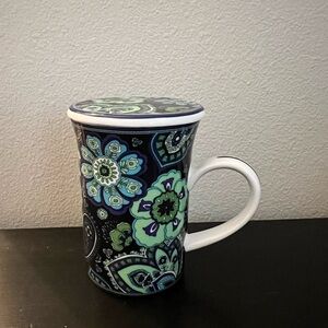 Vera Bradley Ceramic Mug with Lid